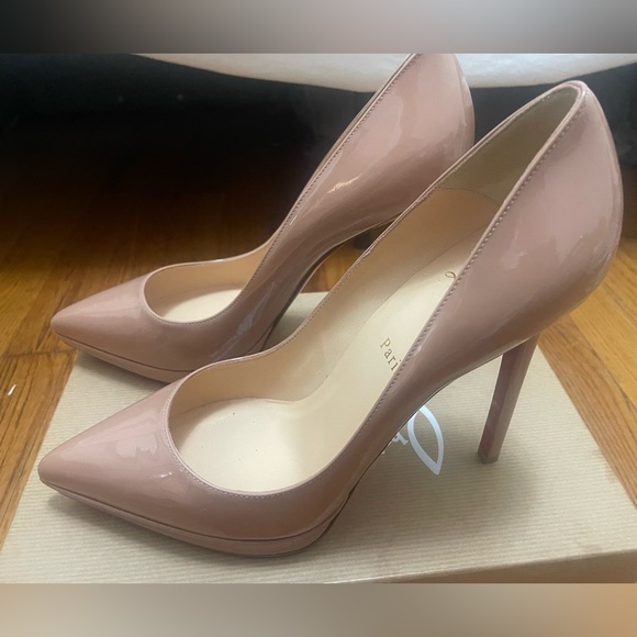 Christian Louboutin Shoes - Christian Louboutin Brand New! Pigalle Plato 120 Patent Calf in Nude size 40